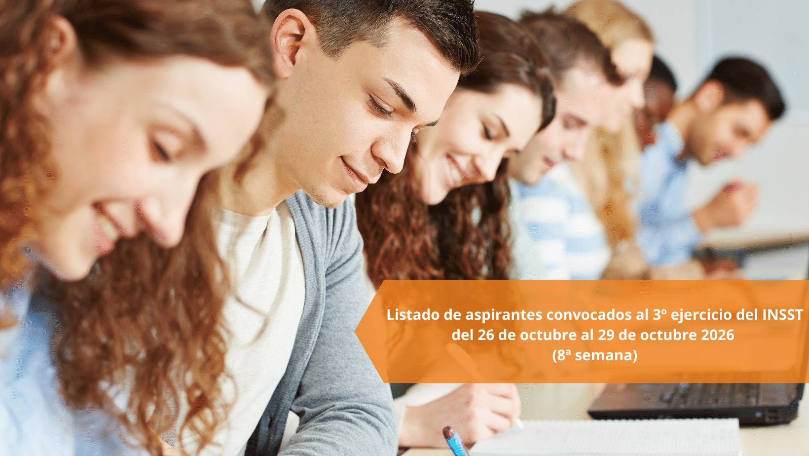 Listado de aspirantes convocados al 3º ejercicio del INSST del 26 de octubre al 29 de octubre 2026 (8ª semana)